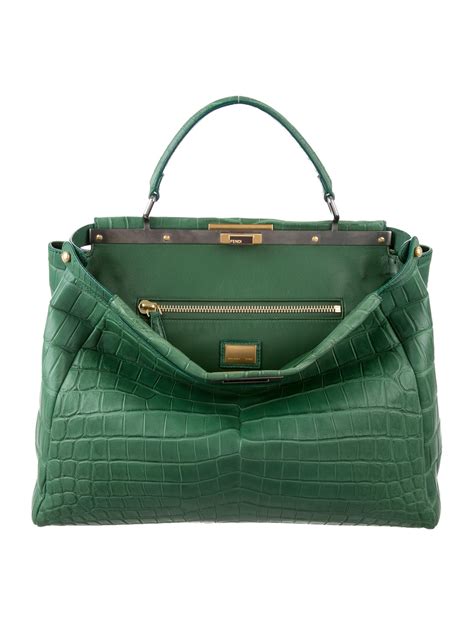 fendi selleria peekaboo bag|fendi peekaboo crocodile.